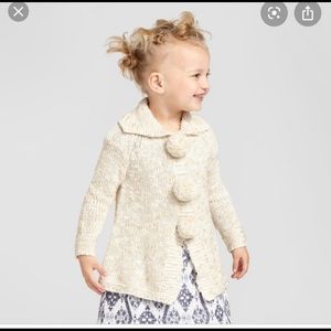 Genuine Kids Cream Cardigan Sweater 3T